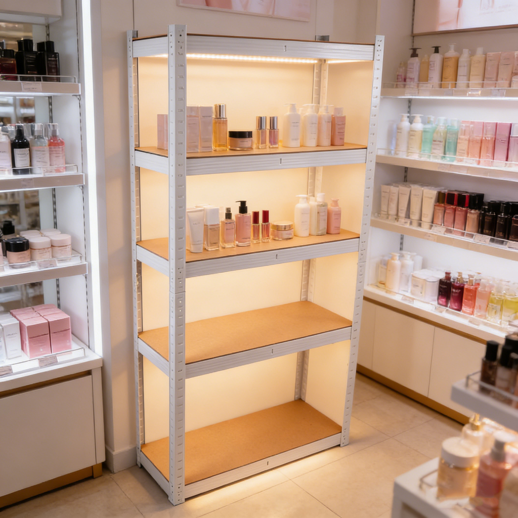 5 Tier Laminated Display Shelving Unit