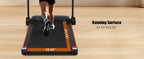 Quiet Folding Treadmill with Heart Rate Sensor