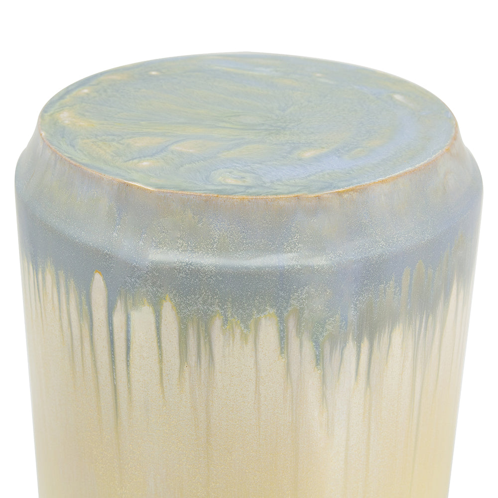 D13x18" Florence Reactive Glaze Ceramic Garden Stool