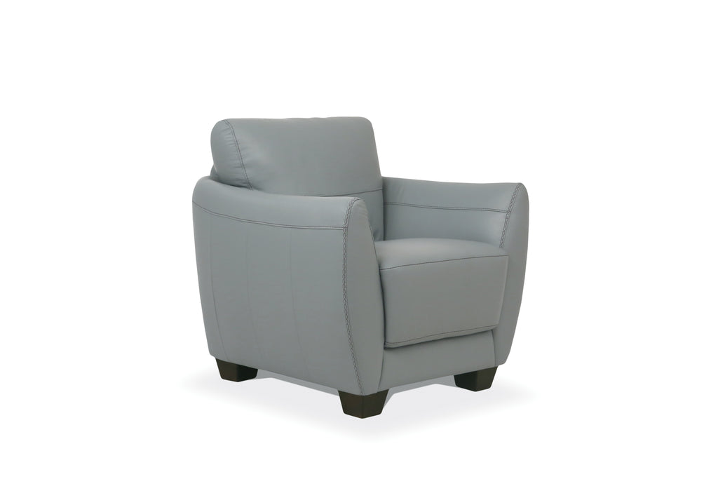 Valeria Watery Leather Chair (Assembled)