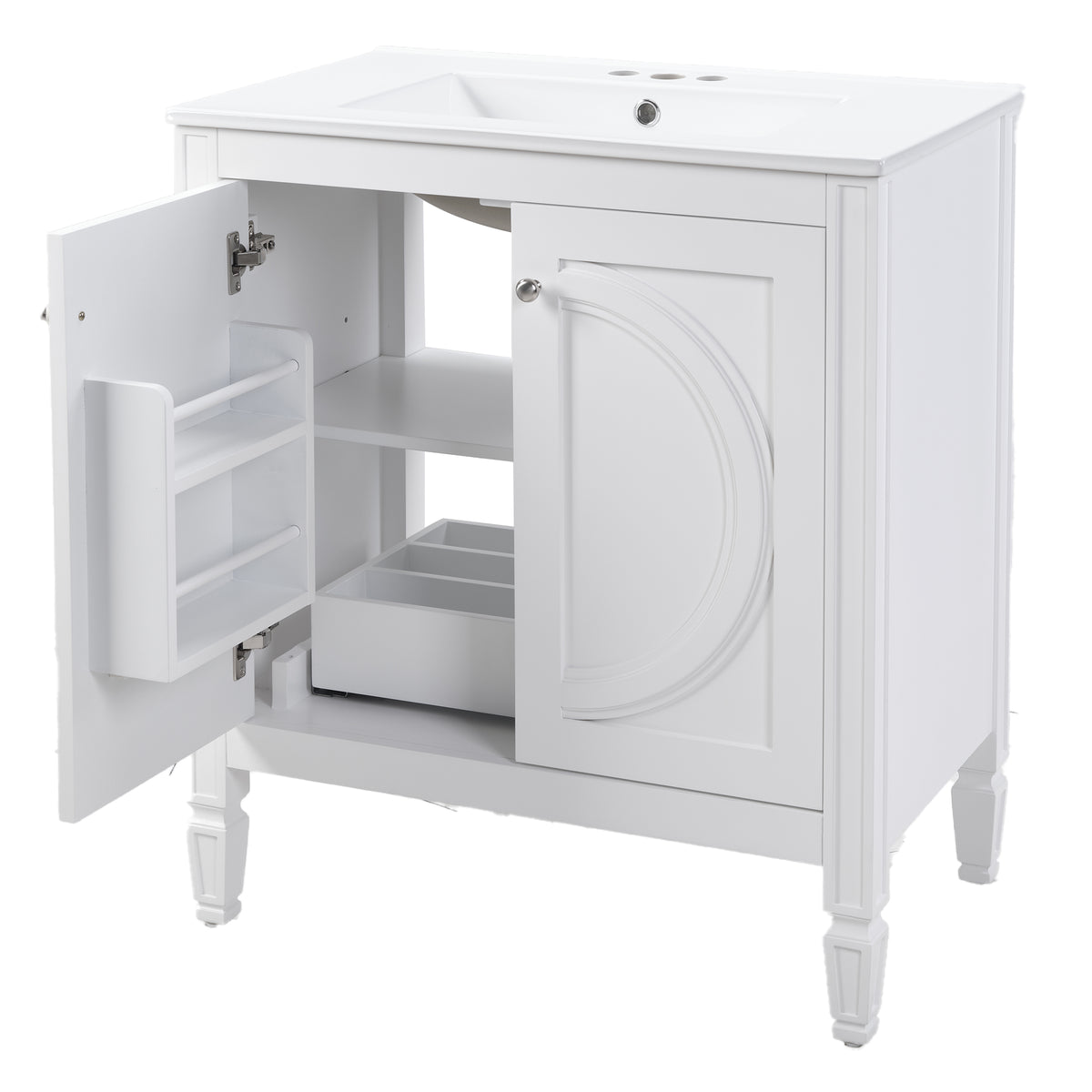 30" No Assembly Needed Vintage Bathroom Vanity