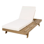 Lounge Chaise Set with Adjustable Backrest