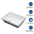 Premium Ceramic Undermount Bathroom Sink