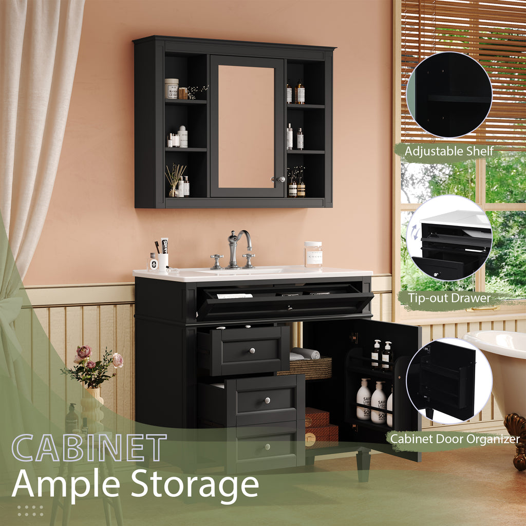 36'' Bathroom Vanity with Medicine Cabinet
