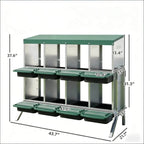 Egg Laying Boxes: Metal Nesting Boxes for Chickens