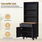 ON-Trend Farmhouse Storage Cabinet with Gourd-Shaped Legs