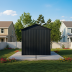 8x6FT Galvanized Steel Outdoor Storage Shed
