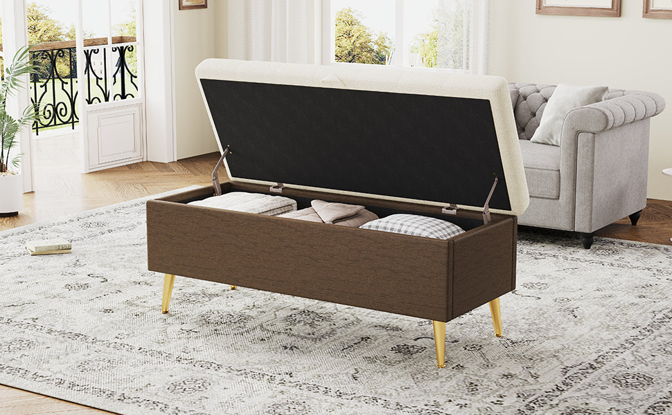 Modern Storage Ottoman Bench