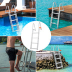 Removable 4-Step Dock Ladder with 350 lbs Load Capacity
