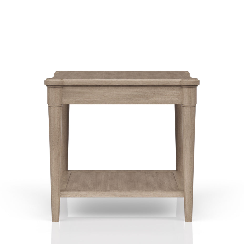 Sand Finished End Table With Storage Drawer