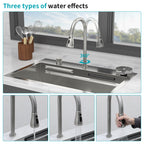31.5" Drop In Waterfall Kitchen Sink