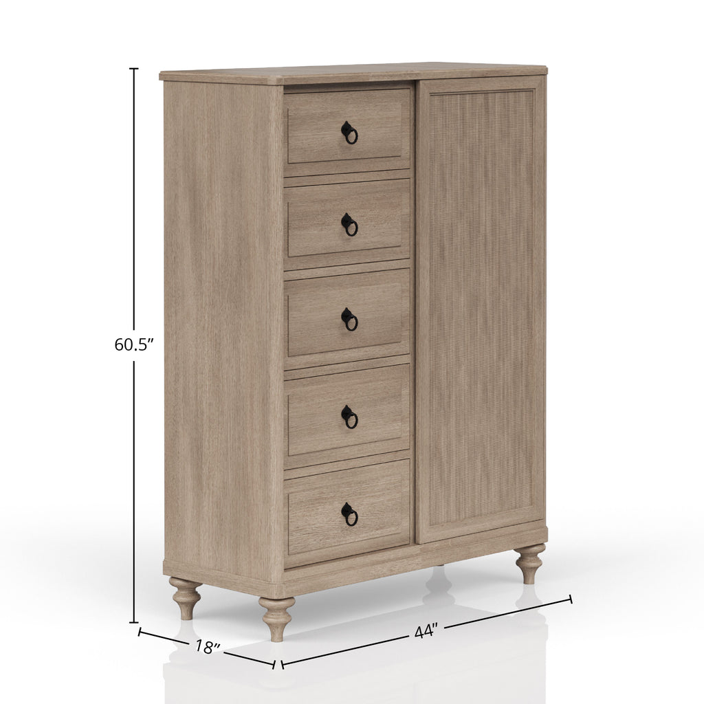 5 Drawer Door Chest