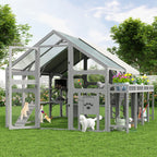 Large Outdoor Cat House with Planter Stand