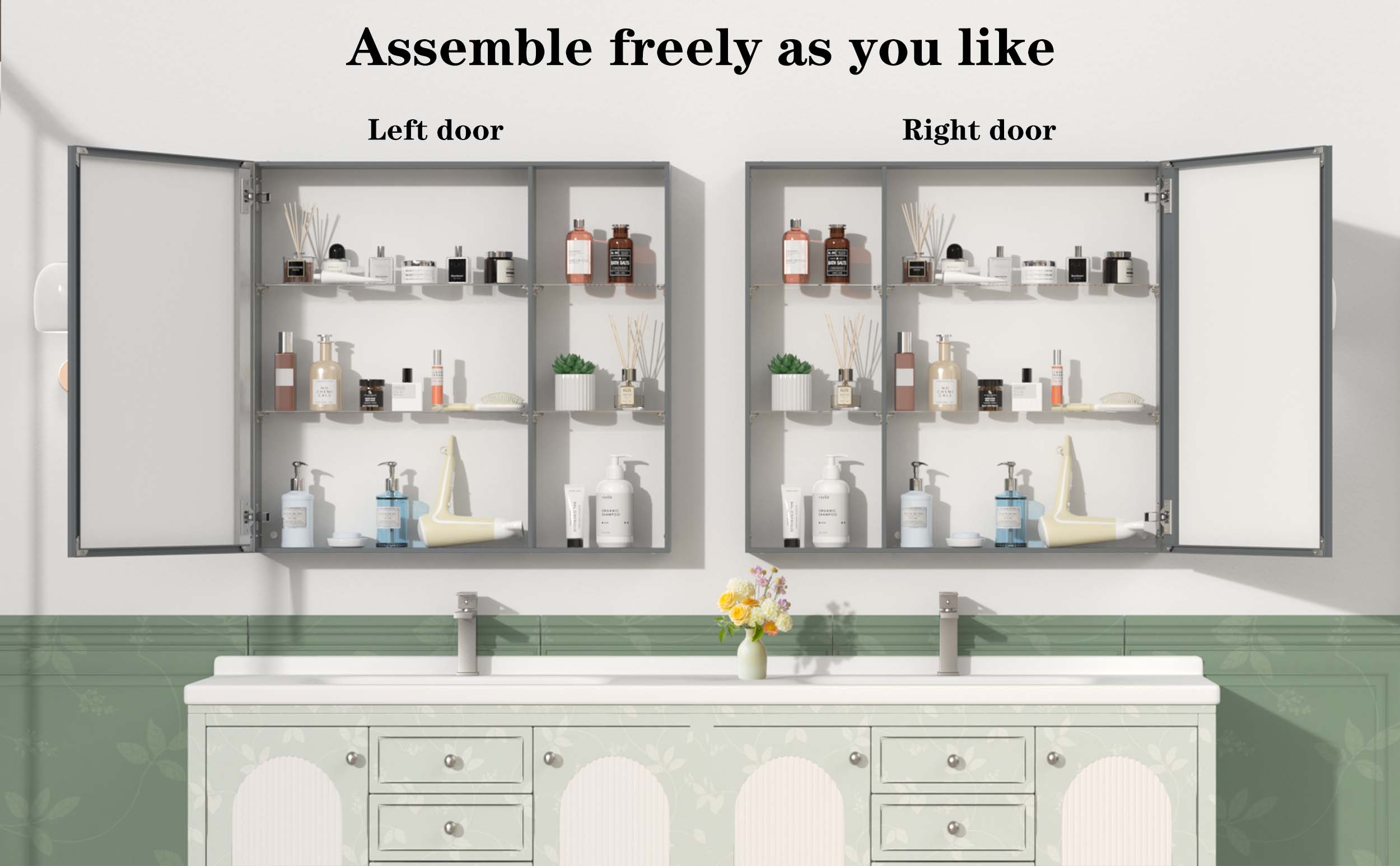 30'' x 28'' Medicine Cabinet with Mirror