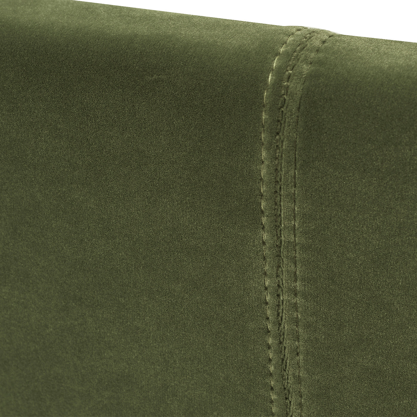 Marcella Upholstered Shelter Headboard Bed Set, King, Olive Green Performance Velvet