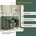 36'' Bathroom Vanity with Ceramic Sink Combo Set