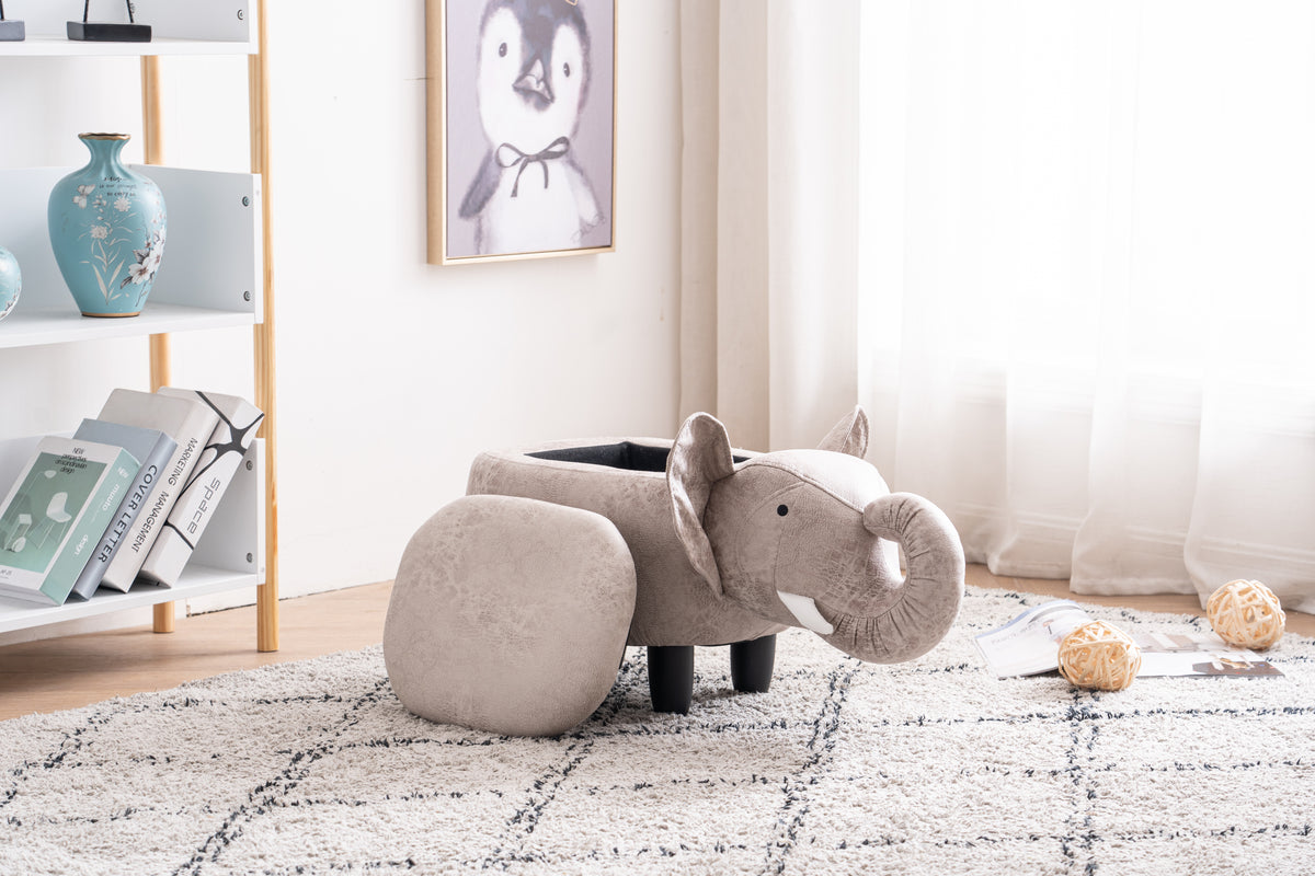 Elliot the Elephant Storage Ottoman