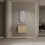 24" Wall-Mounted Bathroom Vanity, 2-Soft Closing Door