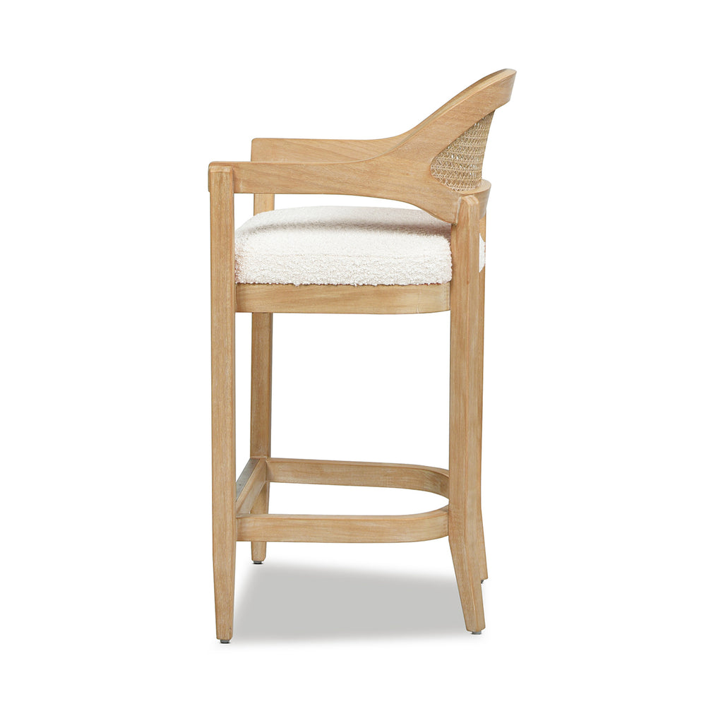 Americana Mid-Century Modern 26" Cane Back Counter Stool
