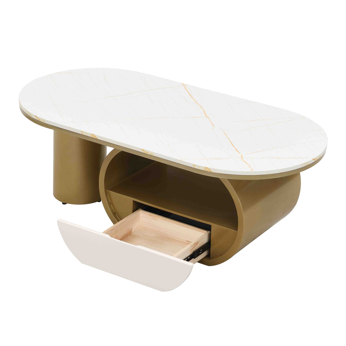 Luxury Modern Oval Coffee Table