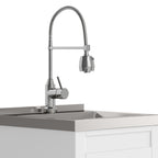 Hennessy Deluxe 20" Laundry Cabinet with Faucet and Stainless Steel Sink