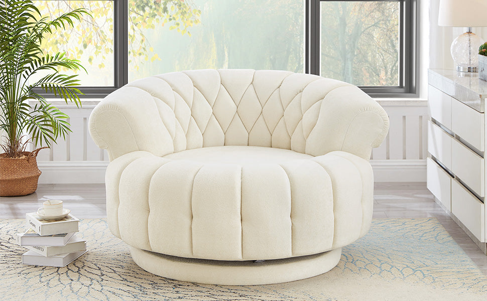 360° Swivel Chenille Accent Chair