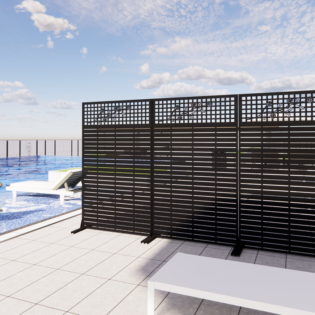 Metal Privacy Screens 72" H x 43.3" W