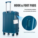 3-Piece ABS Spinner Wheel Luggage Set in Dark Blue