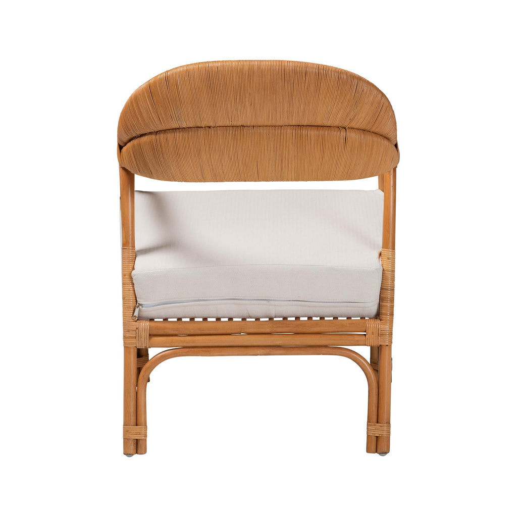 Bohemian Light Honey Rattan Arm Chair