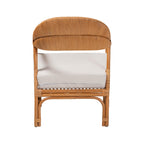 Bohemian Light Honey Rattan Arm Chair