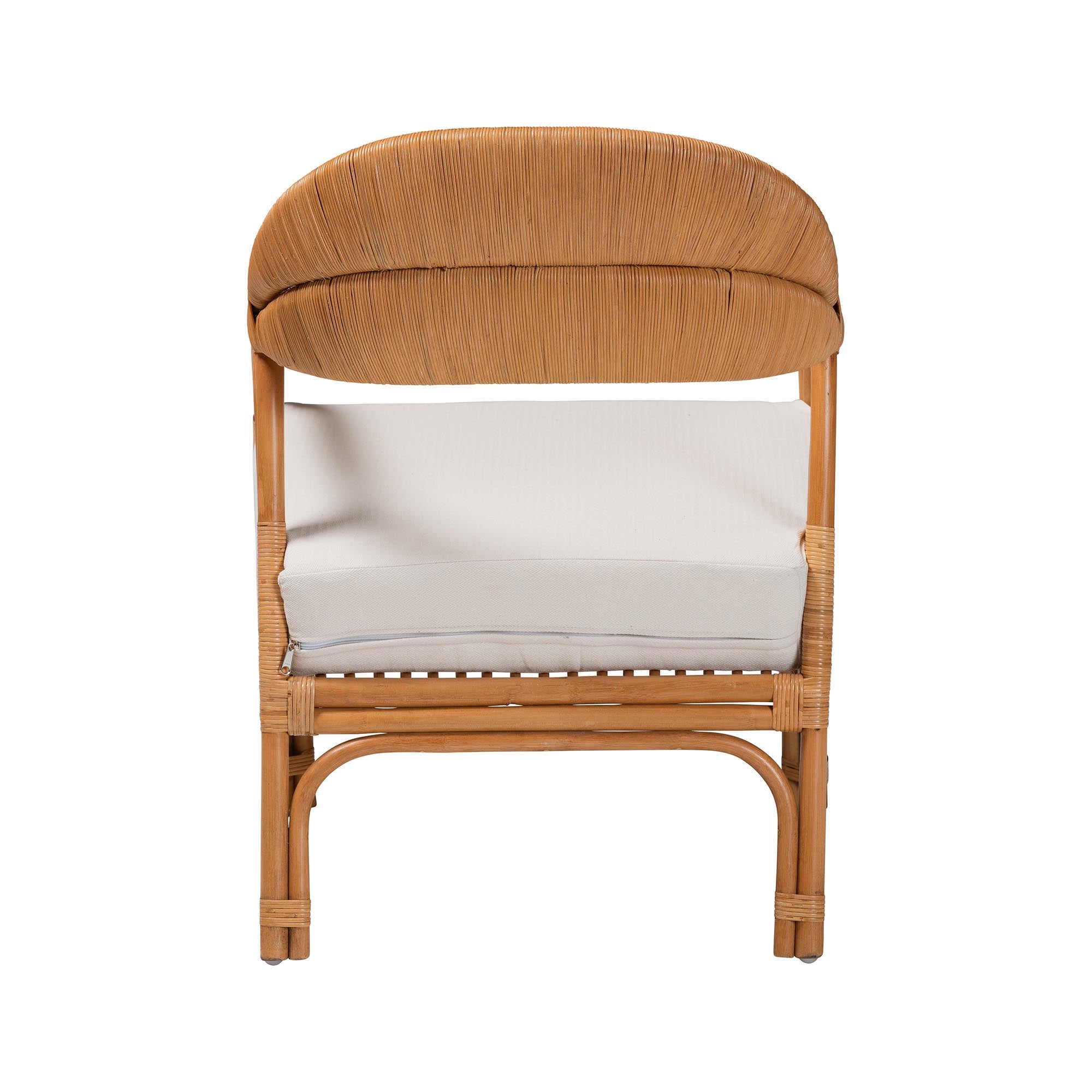 Bohemian Light Honey Rattan Arm Chair