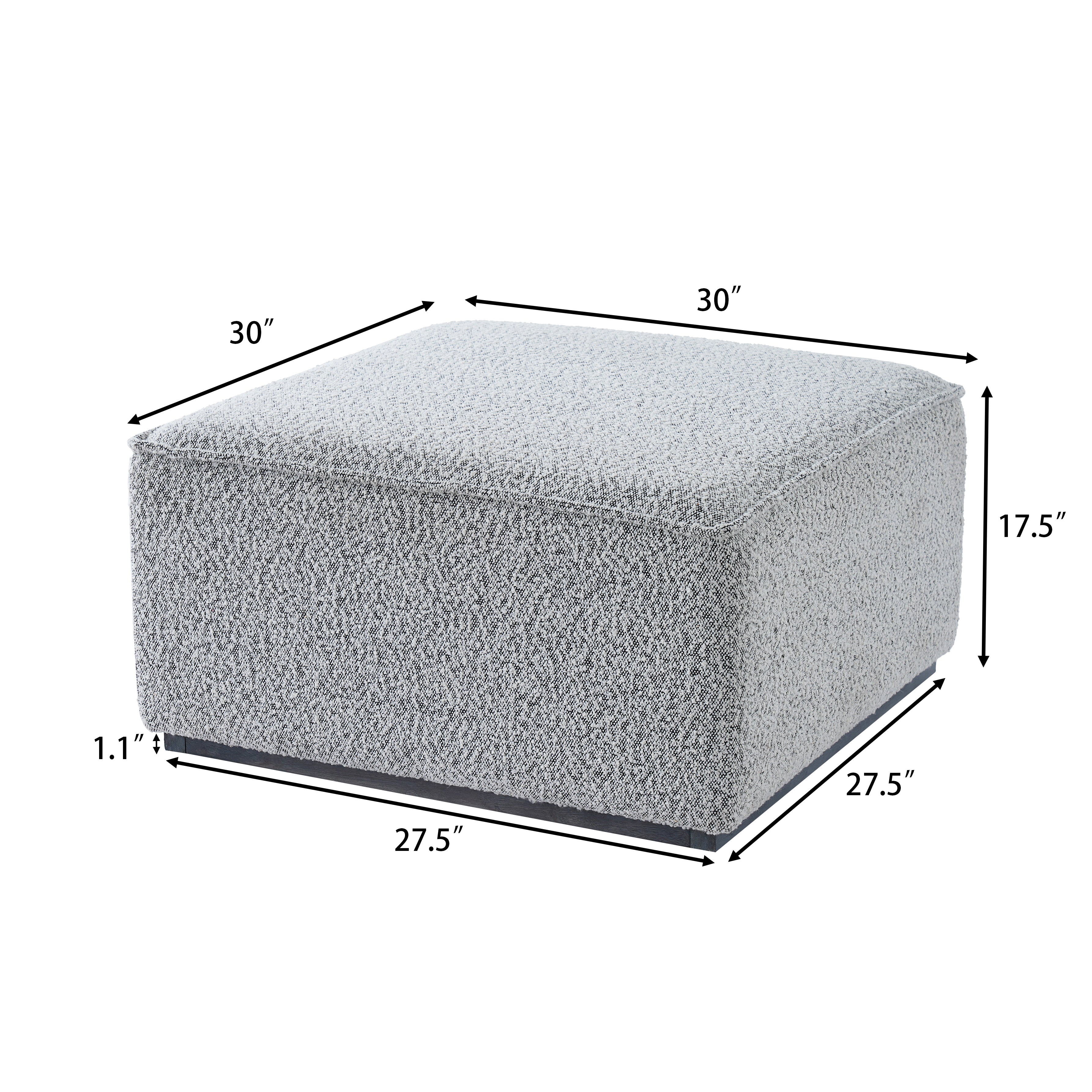 Square Upholstered Ottoman