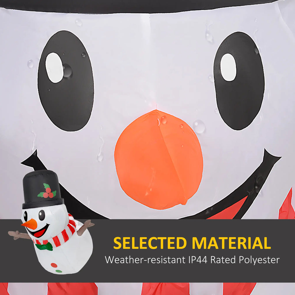 3.4' Blow-Up Outdoor Christmas Display Inflatable Hanging Snowman