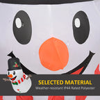 3.4' Blow-Up Outdoor Christmas Display Inflatable Hanging Snowman