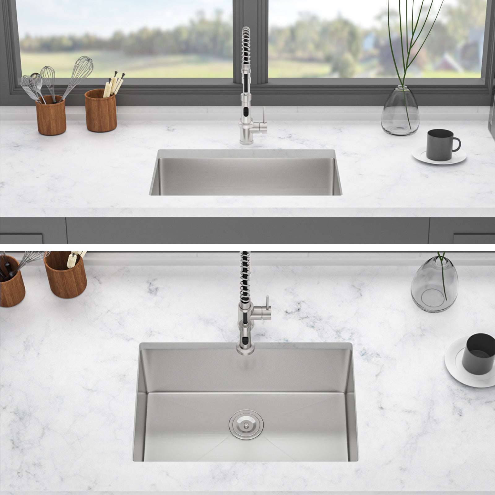 26 Inch Undermount Stainless Steel Kitchen Sink