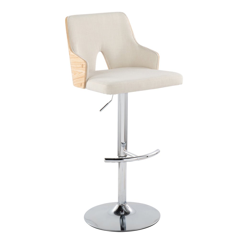 Contemporary Adjustable Barstool Stool with Swivel