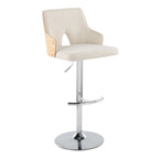 Contemporary Adjustable Barstool Stool with Swivel