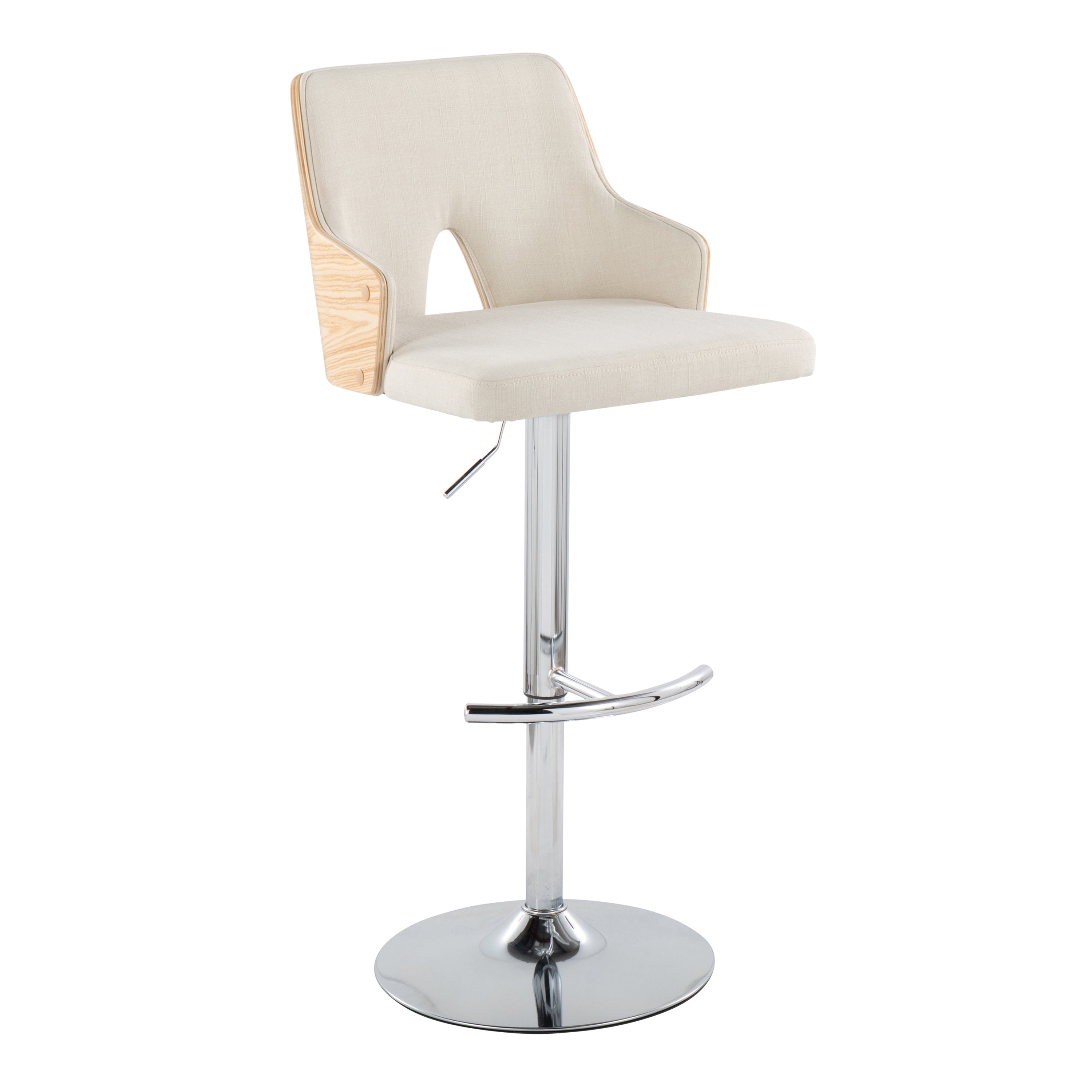 Contemporary Adjustable Barstool Stool with Swivel