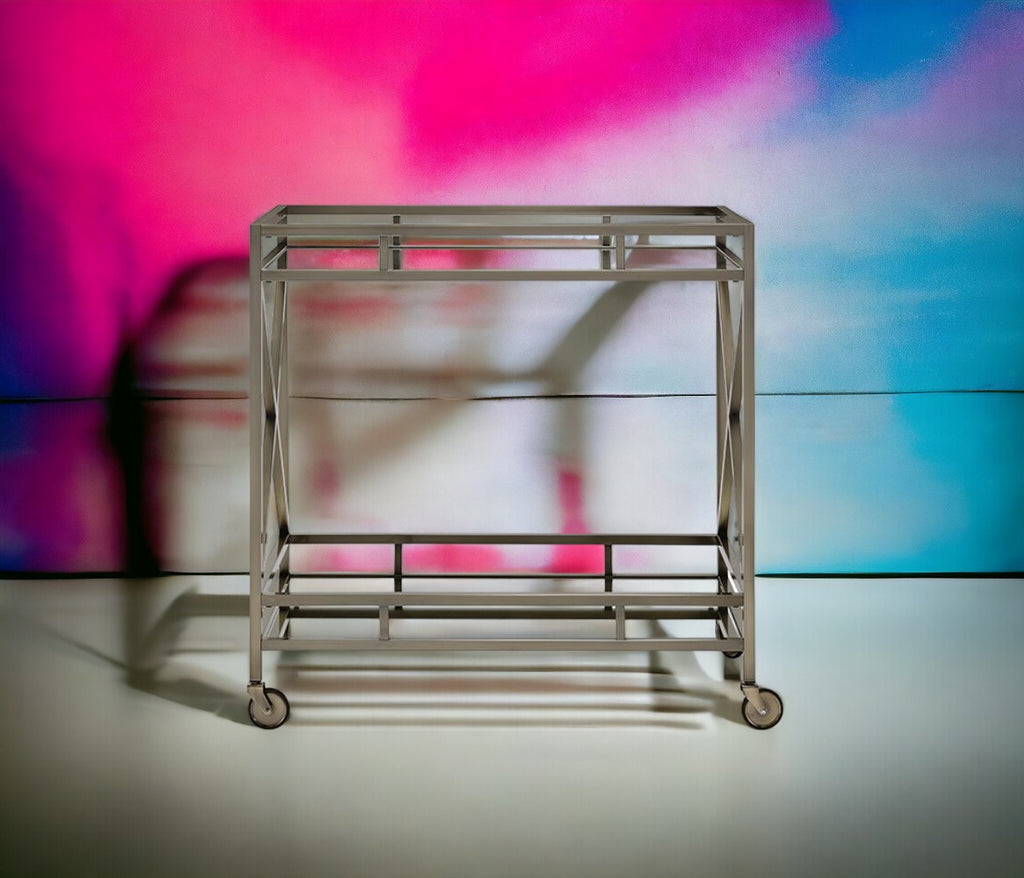 Kristensen Mirrored & Antique Kitchen Cart