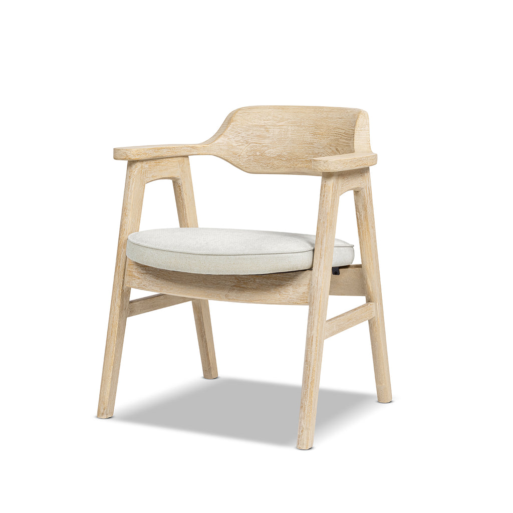 Hayes Curved Reclaimed Pine Dining Arm Chair