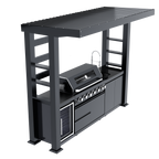 108-Inch 6-Burner Deluxe Stainless Steel Gas Outdoor Kitchen Grill