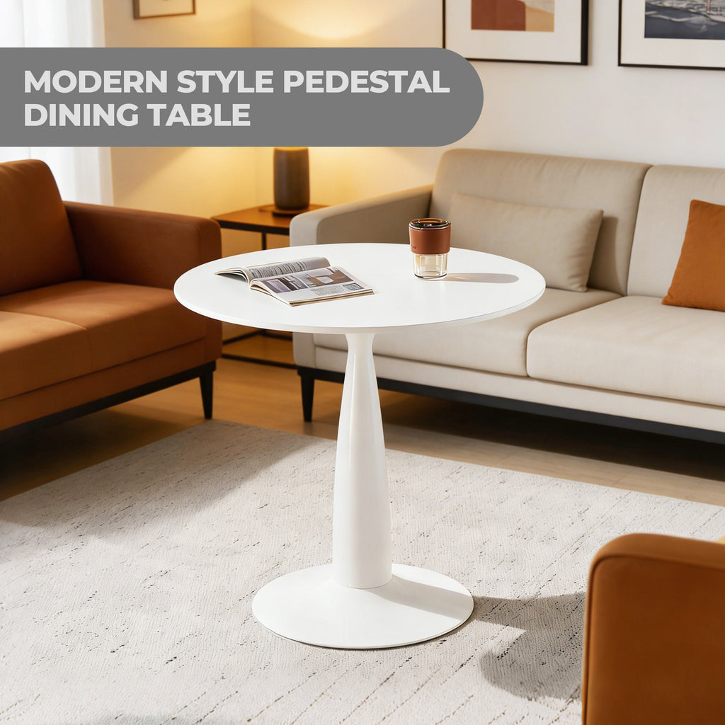 31.5 Inch Mid-Century Modern Pedestal Table