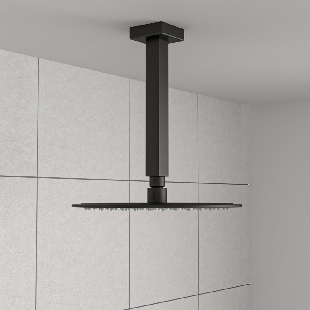 8" Ceiling Mounted Shower Arm With Flange, Matte