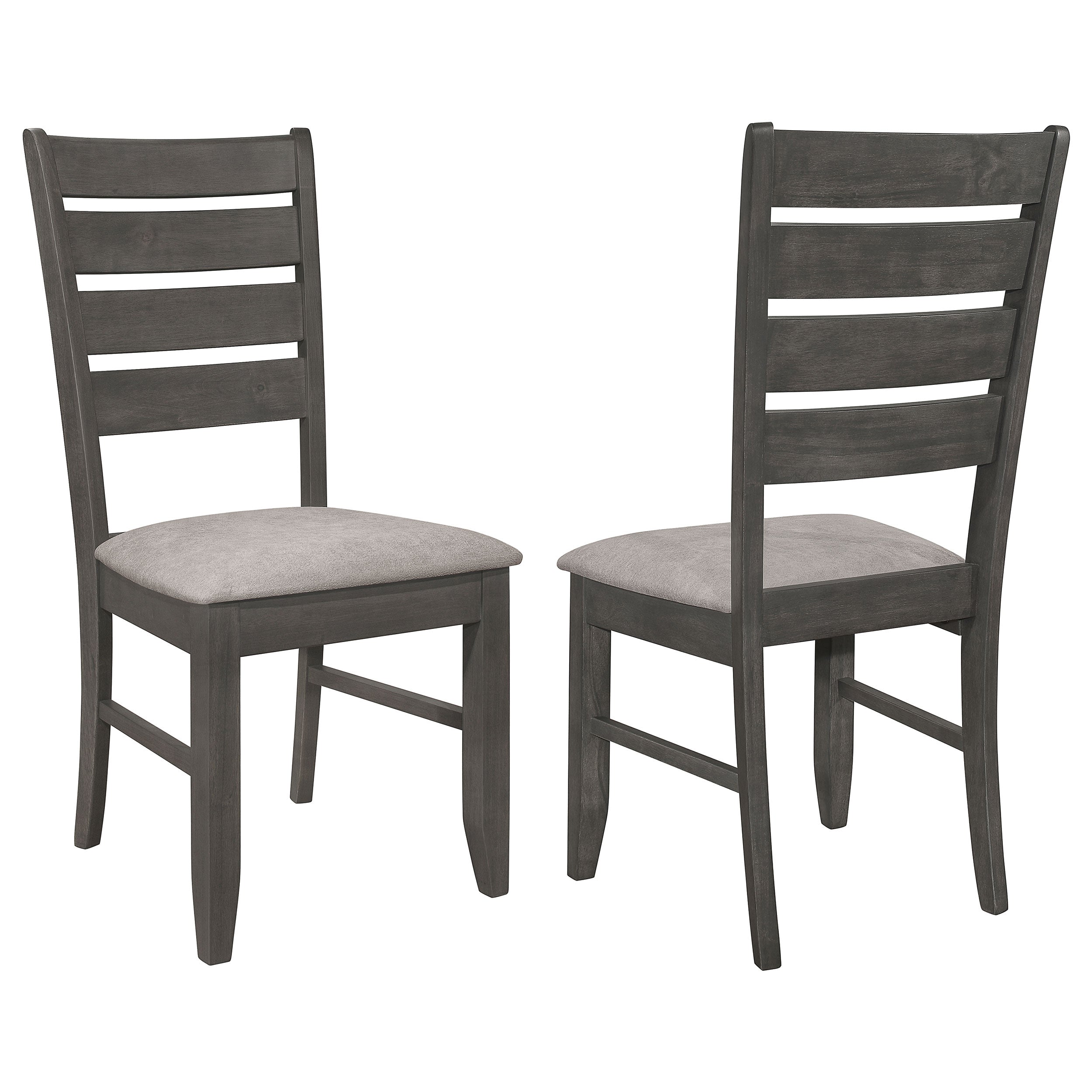 Grey and Dark Dining Side Chair Set