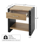 Wood Nightstand, Bedside Table