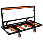 Folding Drywall Cart, 2200 LBS Utility Dolly with Swivel Casters