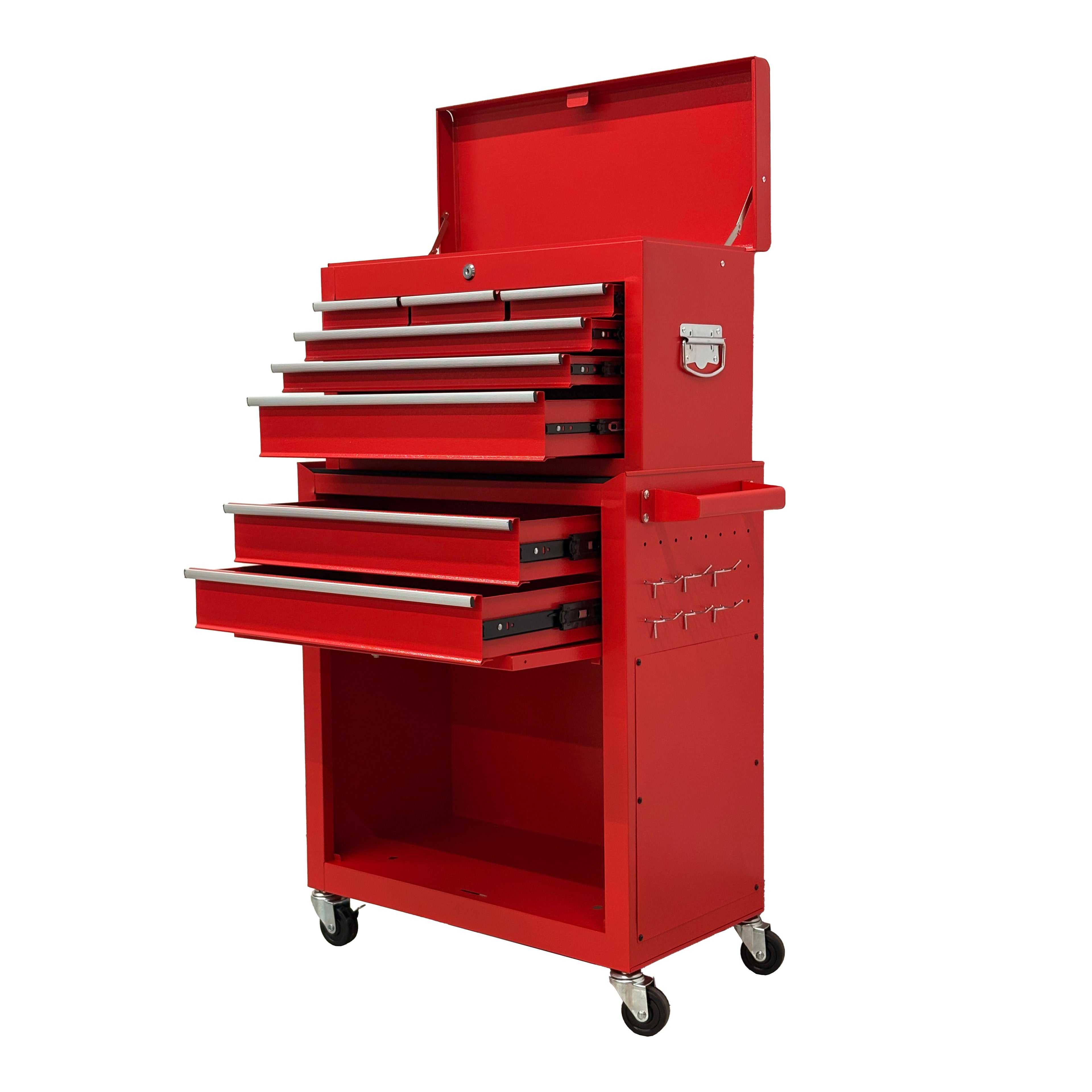 8-Drawer High-Capacity Rolling Tool Chest - Red