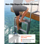 Retractable Dock Ladder with Auto-Lift Float