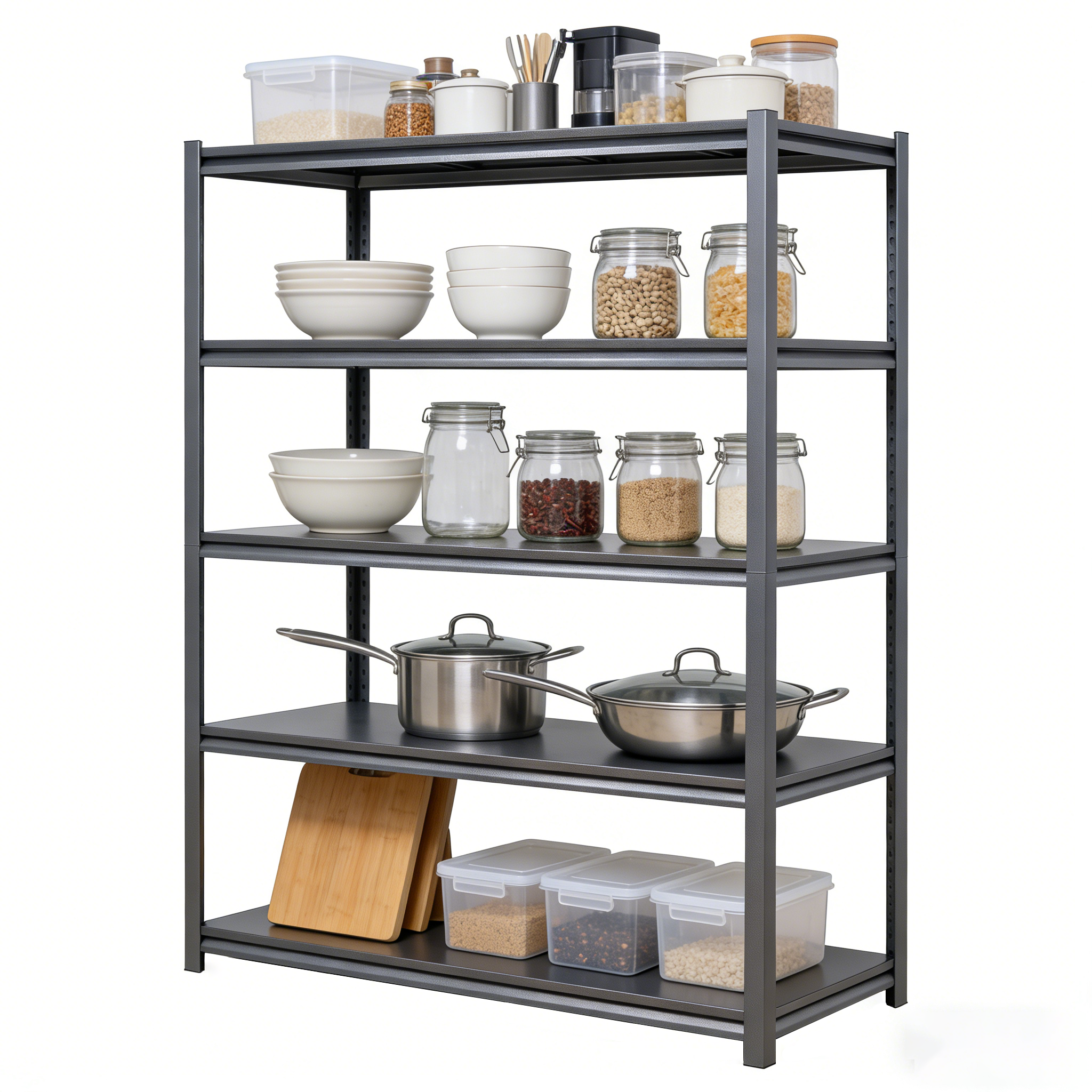 5-Tier Adjustable Storage Shelves for Garage