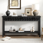 U_Style 58.3'' Fir Veneer Entryway Table